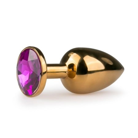 EasyToys Metal Butt Plug No. 1 Gold/Purple
