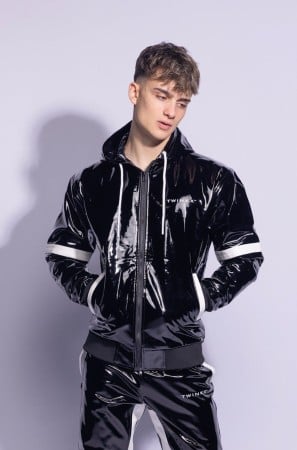 Bunda Twink X Datingstar PVC PRO čierno-biela