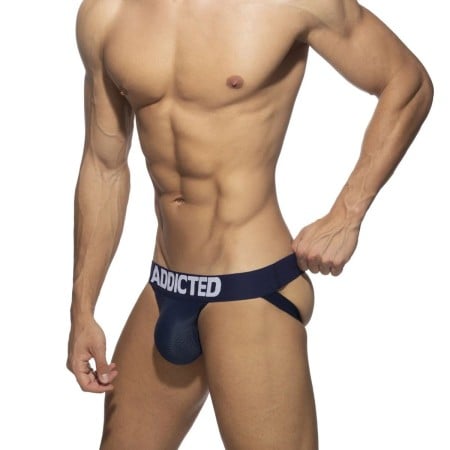 Jocksy Addicted AD773 Push Up Mesh Jock tmavě modré