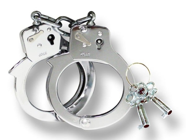 Double Lock Steel Handcuffs Chrome