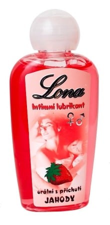 Lubrikační gel Lona jahodový 130 ml