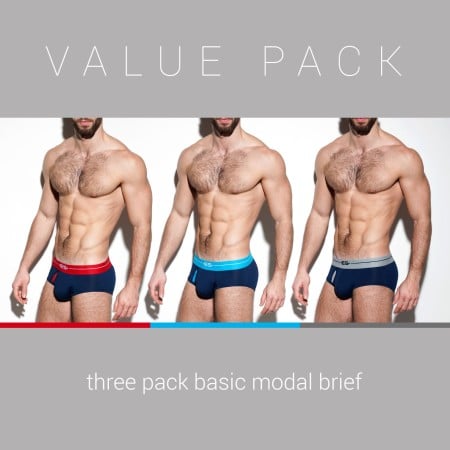 ES Collection UN248P 3 Pack Basic Modal Brief