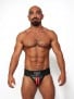 Jocksy Mister B Leather Premium Jockstrap černo-červené