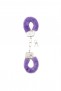 Shots Toys Furry Handcuffs Purple