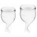 Satisfyer Feel Secure Menstrual Cups Transparent