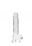 Gélové dildo RealRock Crystal Clear 7″