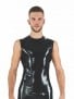 Gumové tielko Mister B Rubber Sleeveless T-Shirt čierne