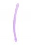 RealRock Crystal Clear 17″ Jelly Double Dong Purple
