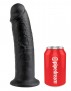 King Cock 10″ Black Realistic Dildo