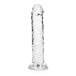 Gelové dildo RealRock Crystal Clear Realistic 6″ průhledné