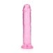 RealRock Crystal Clear Realistic 9″ Jelly Dildo Pink