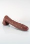 Twisted Beast Dallas Dildo Realistic Brown Medium