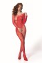Bodystocking Passion BS107 červené