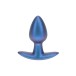Anální kolík Ouch! Smooth Silicone Anal Plug Small Metallic Blue