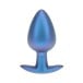 Ouch! Smooth Silicone Anal Plug Large Metallic Blue