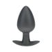 Ouch! Smooth Silicone Anal Plug Large Gunmetal