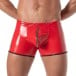 TOF Paris Vinyl Zipped Push Up Boxer Red
