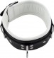 Mister B Leather Slave Collar with White Padding