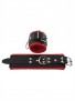 Mister B Leather Wrist Restraints with Red Padding