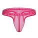 Pánská tanga Sukrew Mesh Low-Rise Thong Electric Pink