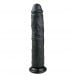 Realistické dildo EasyToys čierne 28,5 cm