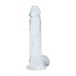 Gelové dildo RealRock Crystal Clear 5″ průhledné