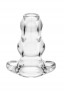 Perfect Fit Double Tunnel Plug L Clear