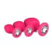Sada análních šperků EasyToys Diamond Plug Set růžová