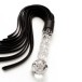 Sklenené dildo a dutky ToyJoy Glass Worxx Crystal Leather Whip