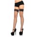 Punčochy Leg Avenue Lace Top Fence Net Thigh Highs černé