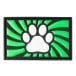 Nášivka Darklands Green Paw