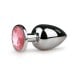EasyToys Metal Plug Large Silver-Pink