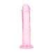 Gélové dildo RealRock Crystal Clear Realistic 5″ ružové