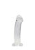 Gelové dildo RealRock Crystal Clear Non Realistic 7″ průhledné