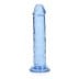 RealRock Crystal Clear Realistic 6″ Jelly Dildo Blue