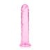 RealRock Crystal Clear Realistic 8″ Jelly Dildo Pink