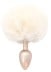 Análny kolík s chvostom ToyJoy Happiness Enchanting Bunnytail biely