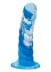 Silikonové dildo CalExotics Twisted Ribbed Probe modré