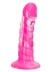 Silikonové dildo CalExotics Twisted Ribbed Probe růžové