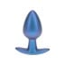 Anální kolík Ouch! Smooth Silicone Anal Plug Medium Metallic Blue