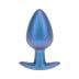 Anální kolík Ouch! Smooth Silicone Anal Plug Large Metallic Blue