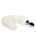 Análny kolík s chvostom Ouch! Fox Tail with Metal Butt Plug biely