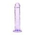RealRock Crystal Clear Realistic 5″ Jelly Dildo Purple