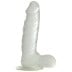 Gelové dildo Toyz4Lovers Real Rapture 7.5″ průhledné