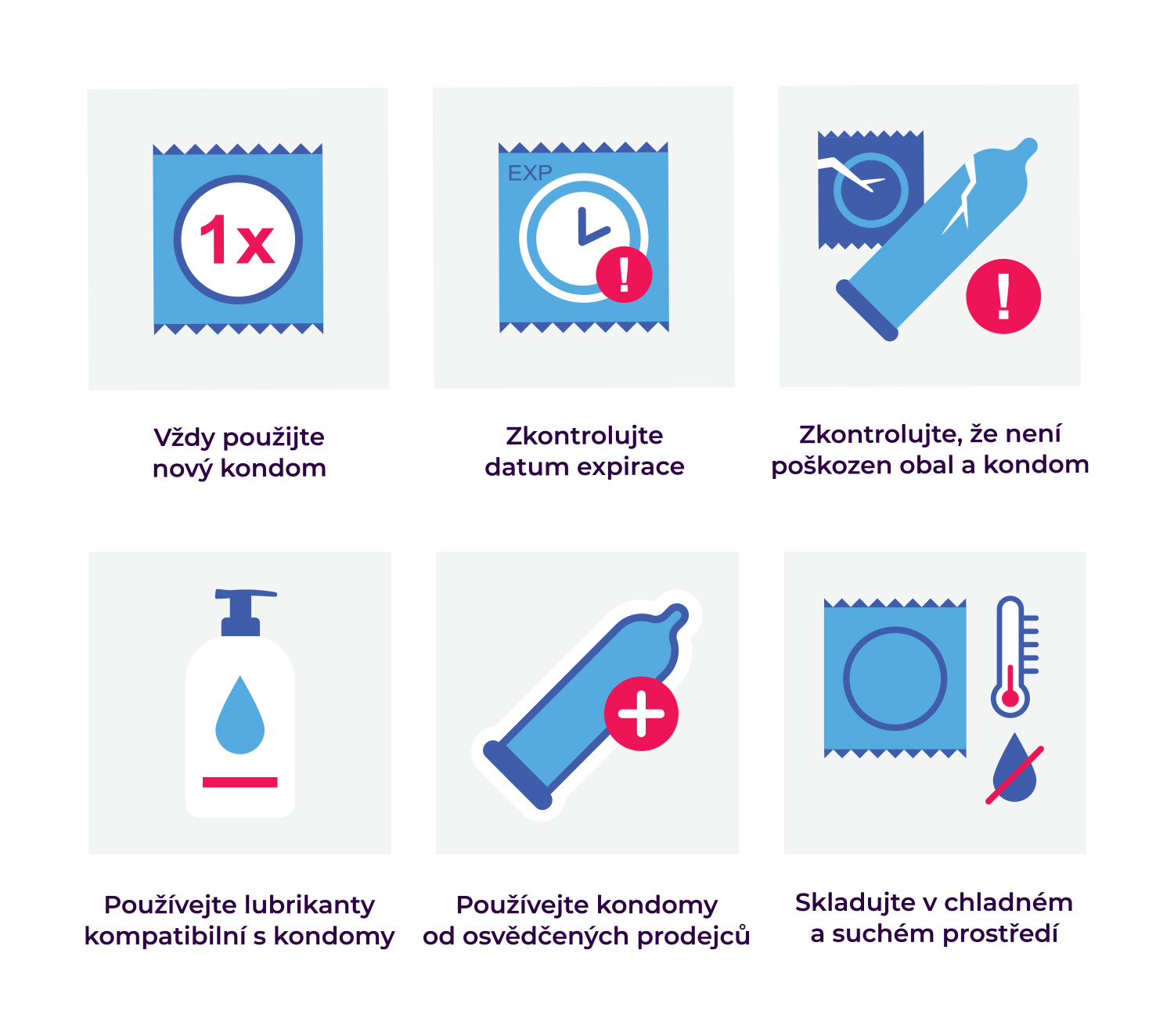 Instrukce k použití kondomu